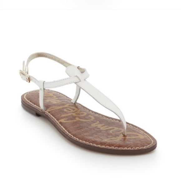 Sam Edleman Gigi Thong T-strap Flat Sandals Sz 7.5 - Picture 2 of 6